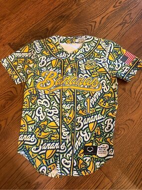 Bananas Kids' Short-Sleeve Graphic Jersey - Yellow & Green